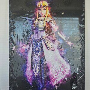 DISPLATE Metal Poster Princess Zelda-New!